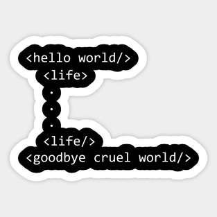 Coded life Sticker